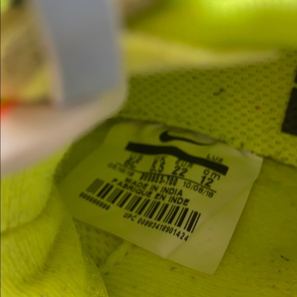 The 10:Nike Air Force 1 (TD) size 6c AF1 Off-White - Picture 7 of 8